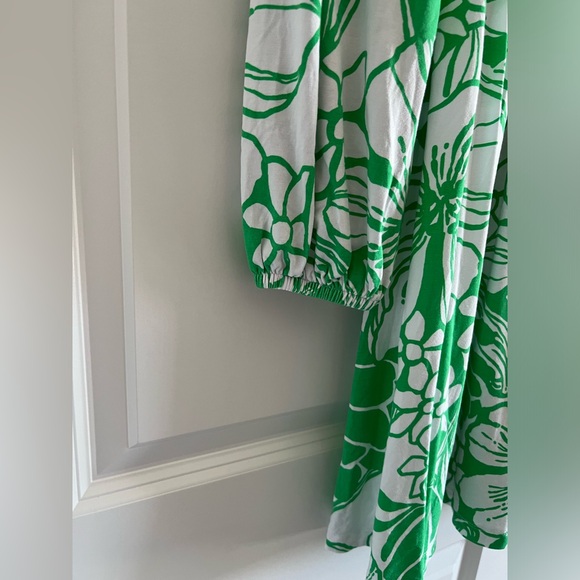 XS Lilly Pulitzer Callla Long Sleeve V-Neck Dress - Picture 5 of 5